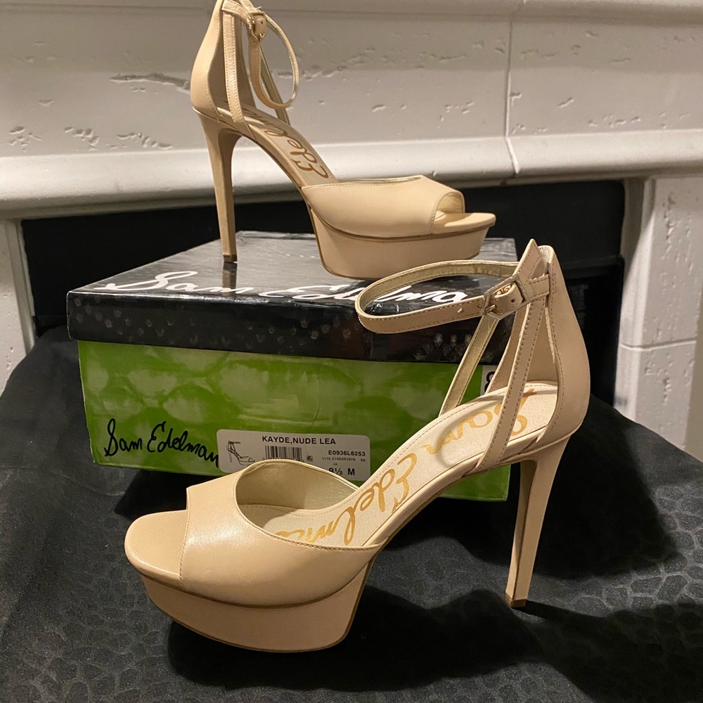 Sam Edelman Nude Kanye Platform Heel